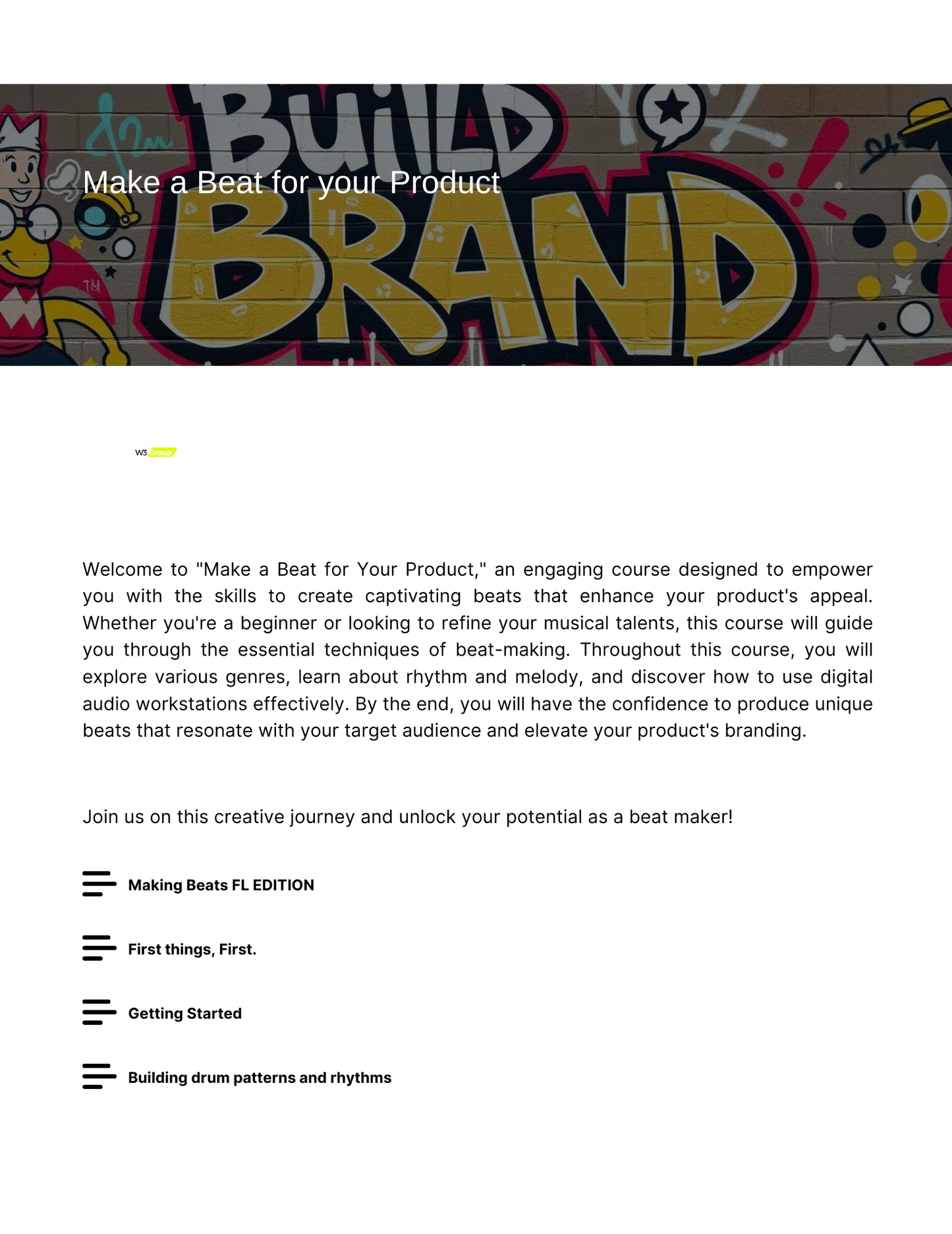 Make a Beat Product Lesson Plan